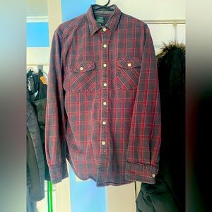 J.CREW HEAVYWEIGHT FLANNEL. Size L 100% Cotton